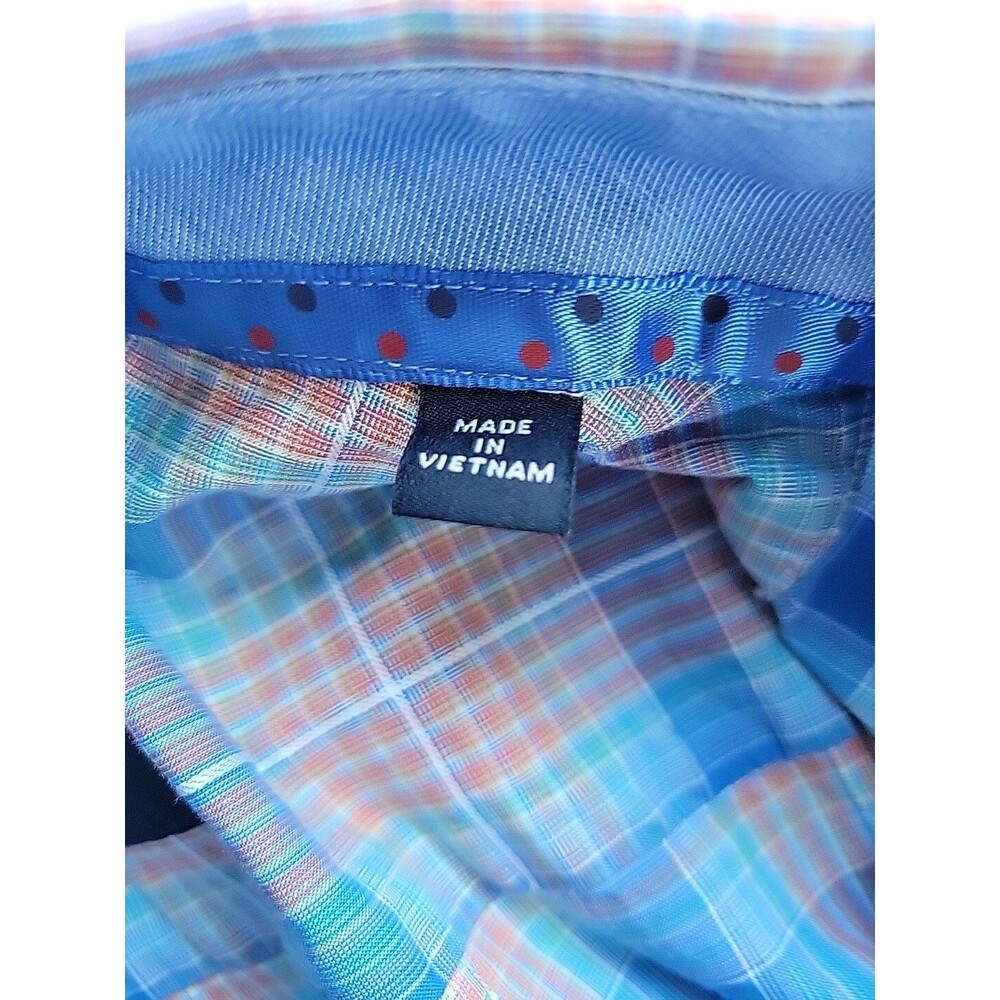 TAILORBRYD 1930 Collection Plaid Cotton Short Sleeve Shirt | XXL - Picture 6 of 13